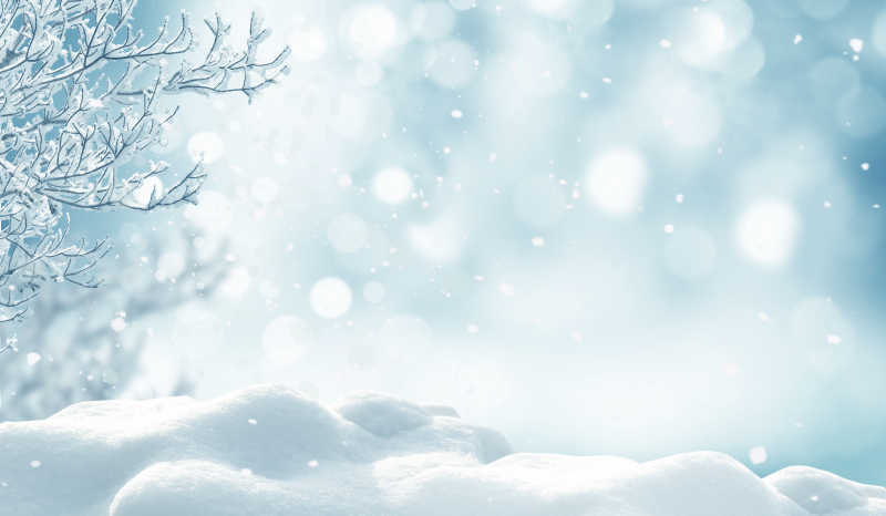 美丽的冬季圣诞背景