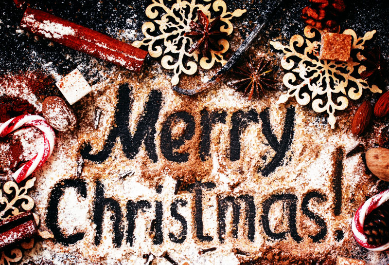 美丽的圣诞节字母