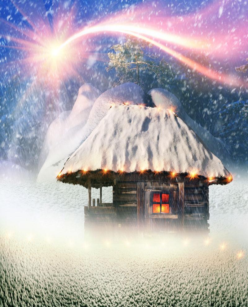 森林里一个舒适的小房子