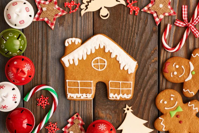 圣诞节自制饼干装饰