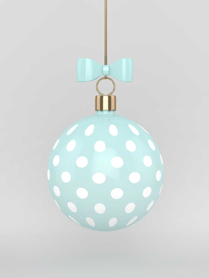 可爱的蓝色圆点铃铛