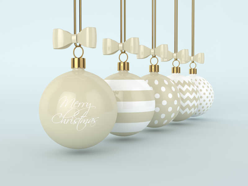 五种不同款式的可爱铃铛