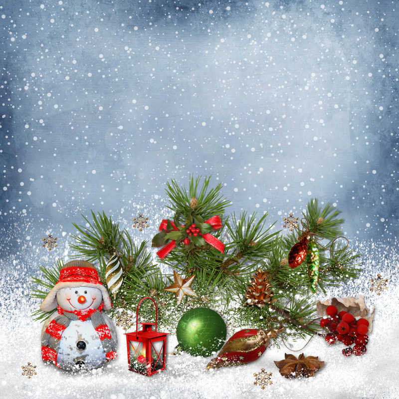 圣诞节装饰贺卡背景素材