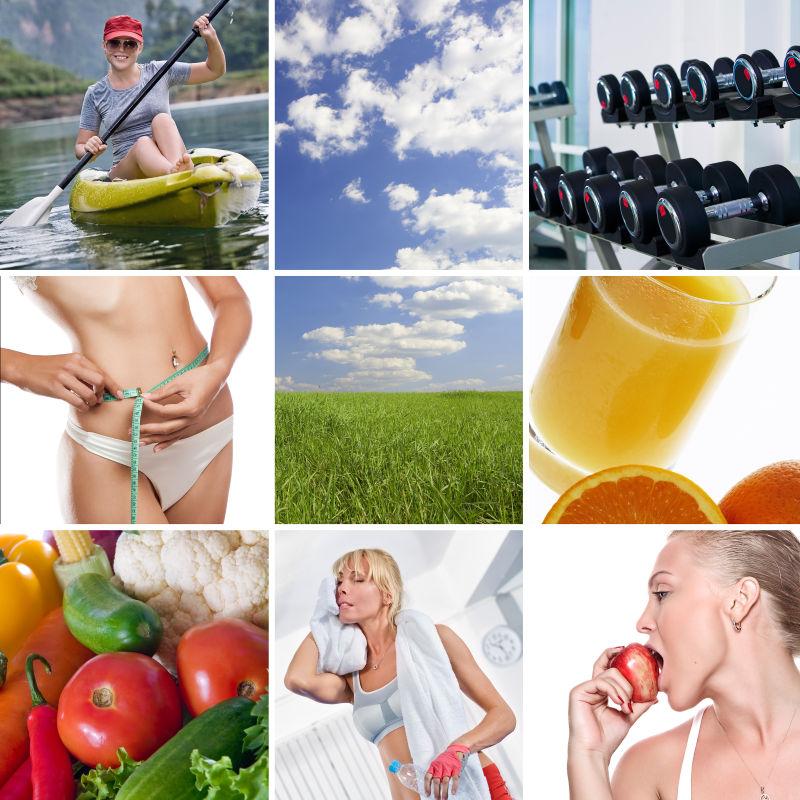 运动加蔬菜水果减肥