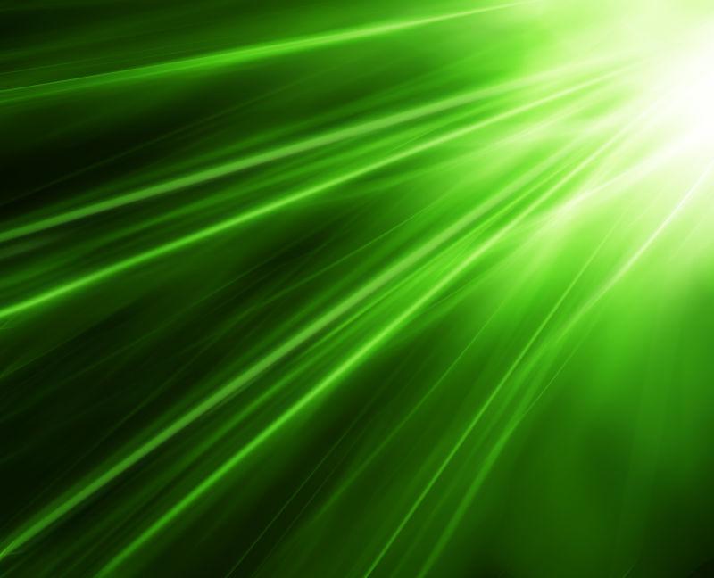 绿色激光束抽象背景