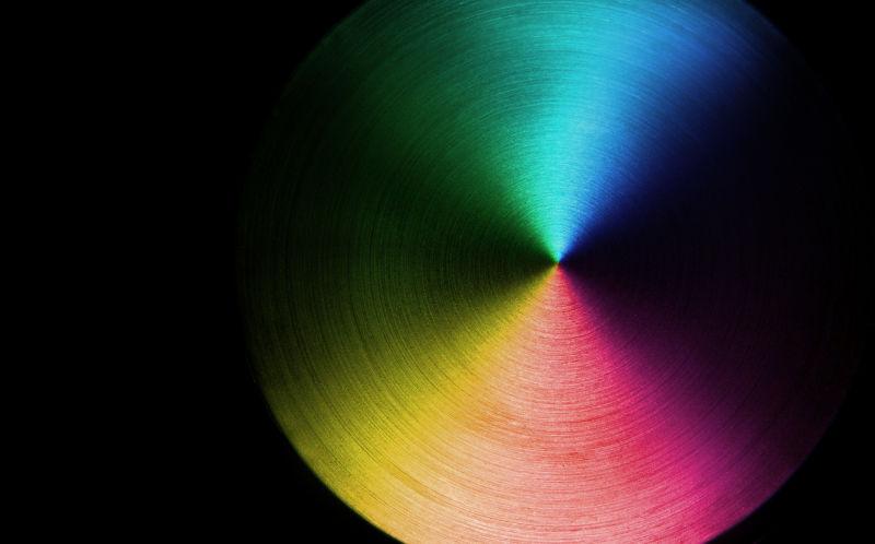 彩虹色盘抽象背景
