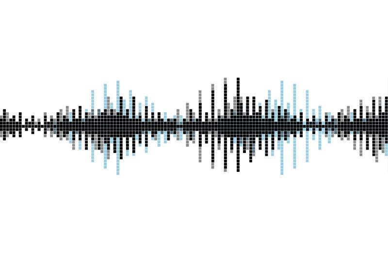 彩色霓虹灯声波艺术背景