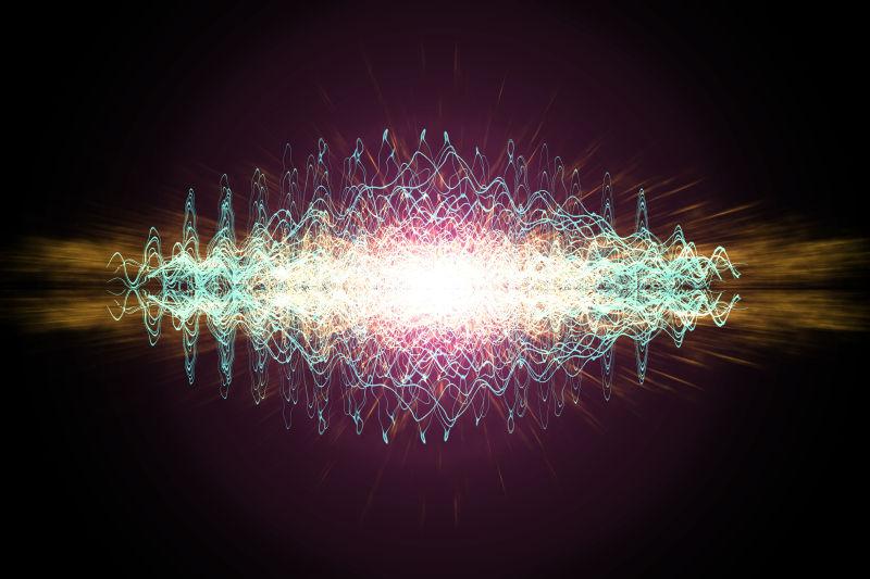 彩色抽象霓虹灯艺术背景