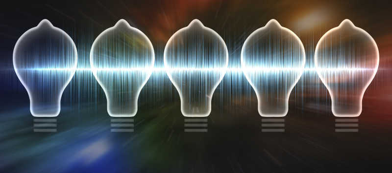 灯泡声波背景
