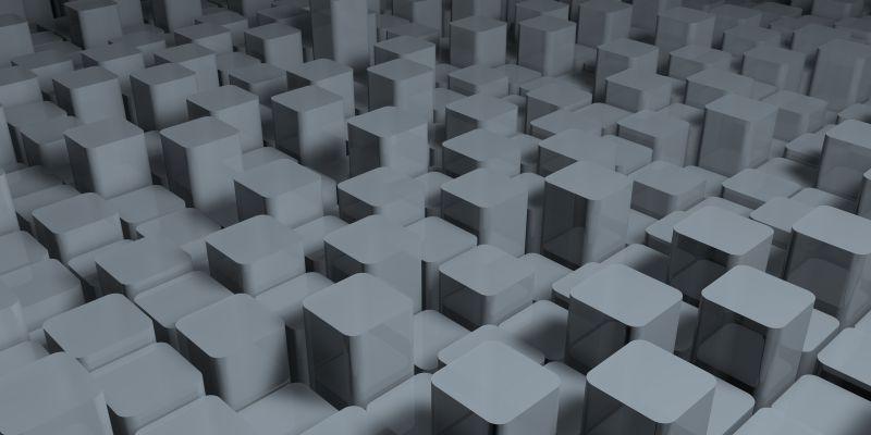灰色立体几何图案背景