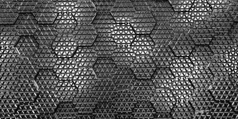 黑色的六角形几何图案背景