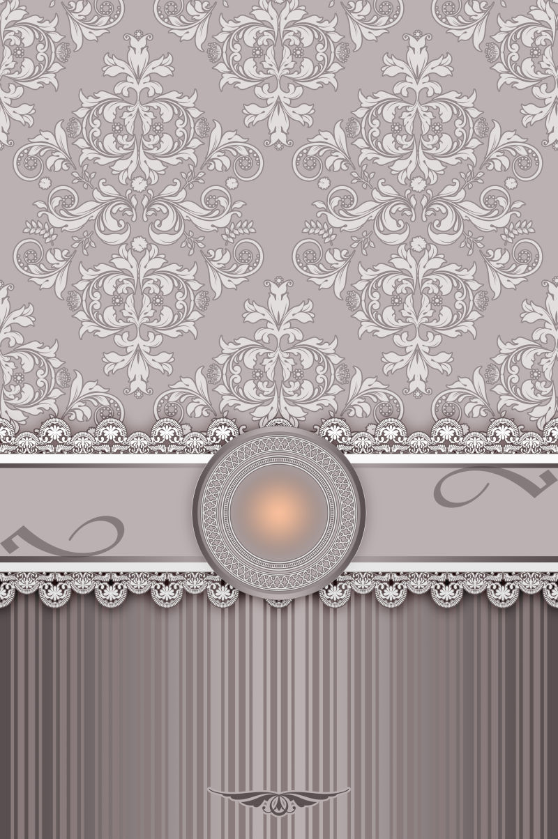 复古花图的墙纸