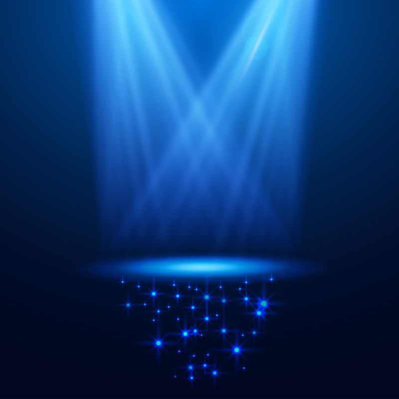 黑暗的聚光灯矢量背景