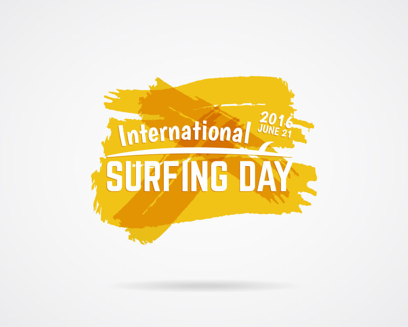 矢量夏季冲浪日图形元素