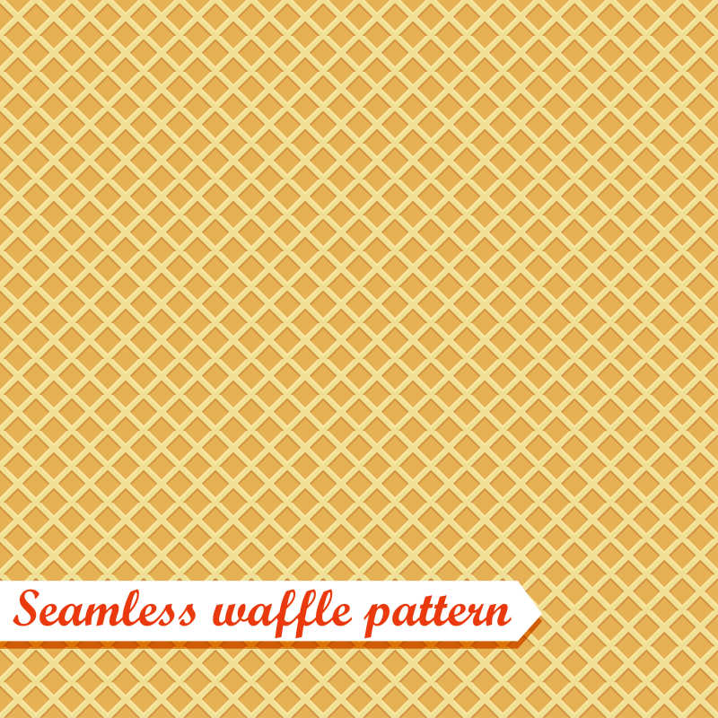 矢量华夫饼图案背景