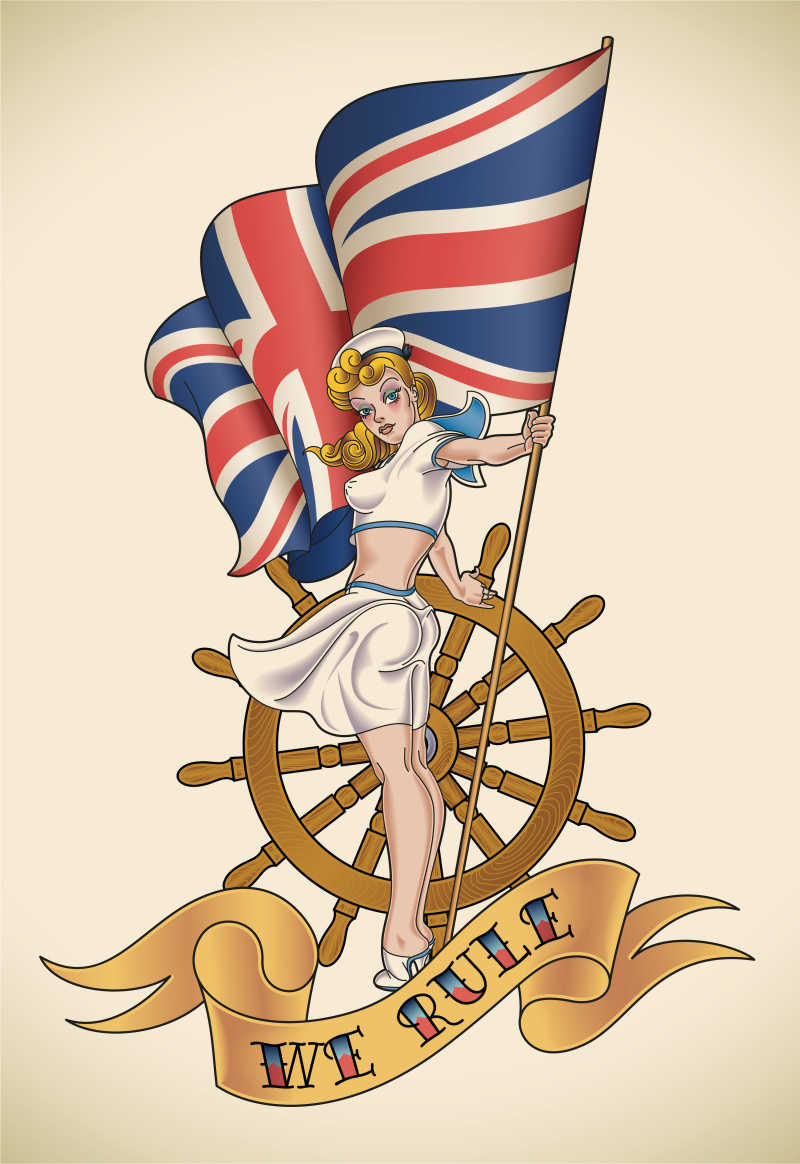 纹身图案矢量设计模板