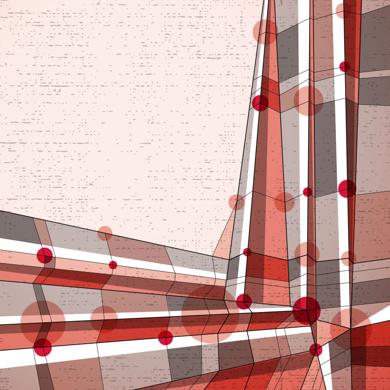 抽象的矢量几何插画设计