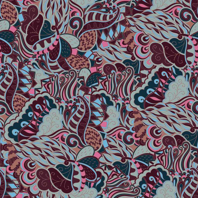 矢量创意风的抽象装饰涂鸦图案背景