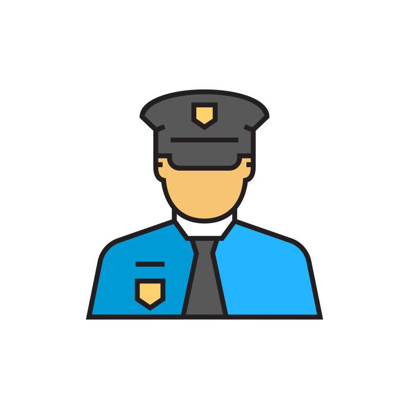 边境管制服务图标