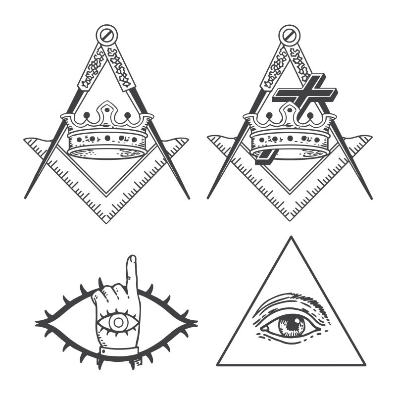 创意的眼睛图案矢量设计