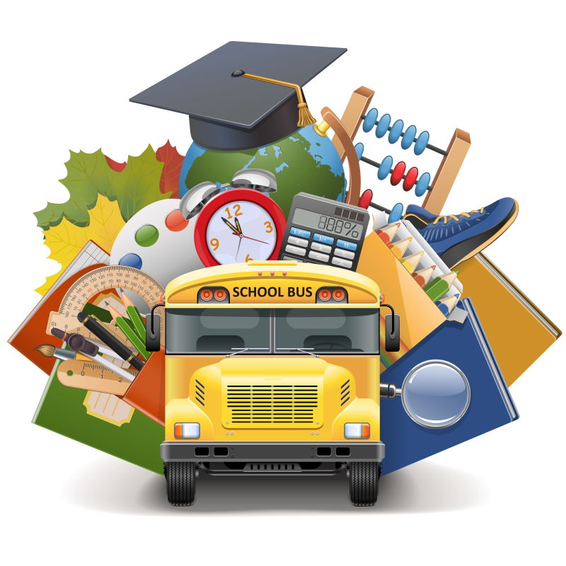 矢量学校相关的图标设计插图