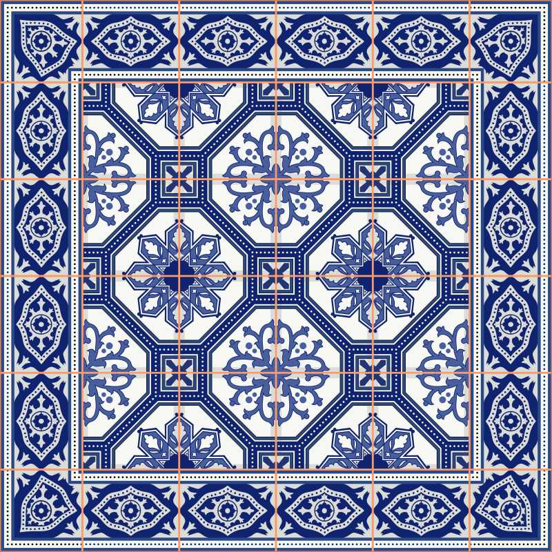 矢量繁琐华丽的无缝图案背景