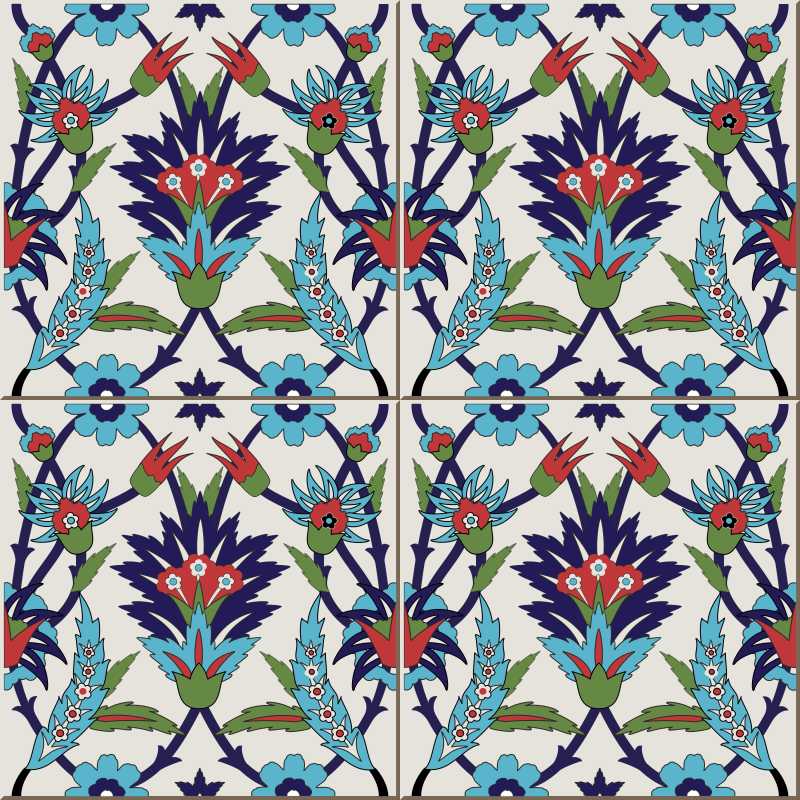 繁复的花纹矢量无缝图案背景