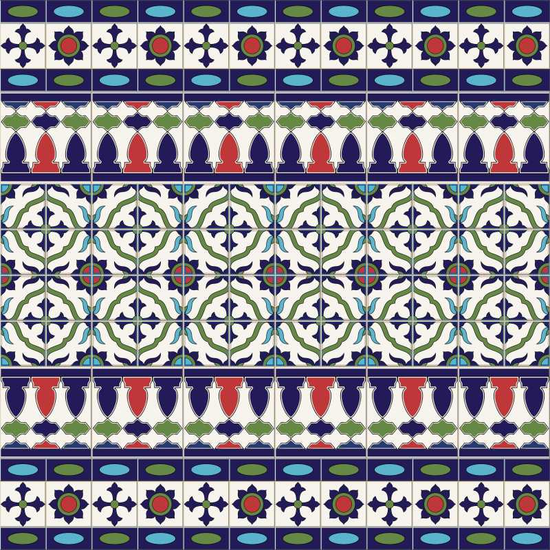 矢量华丽花纹的无缝模式背景