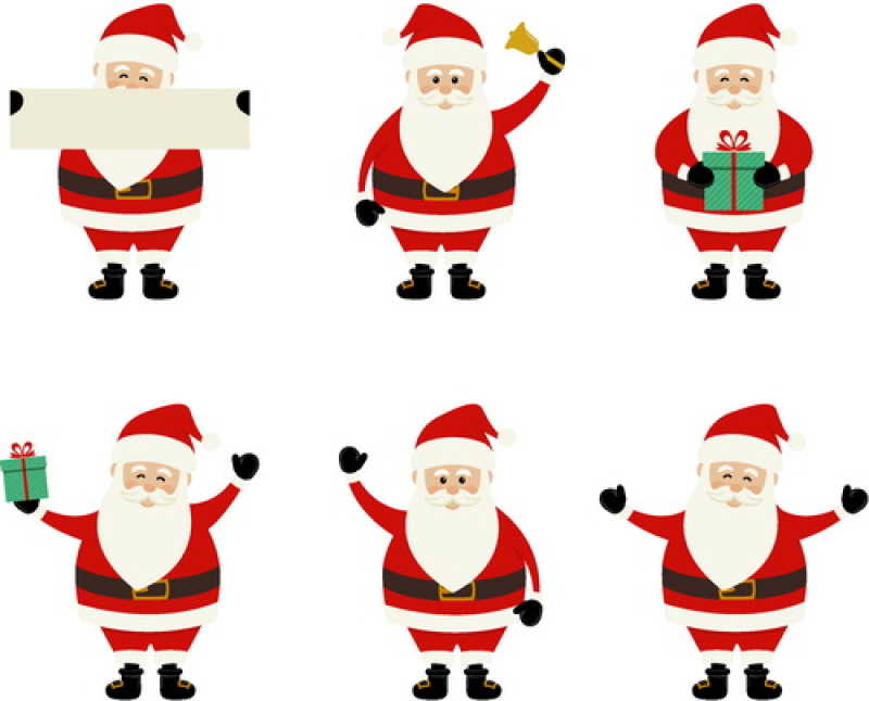 卡通圣诞老人矢量形象
