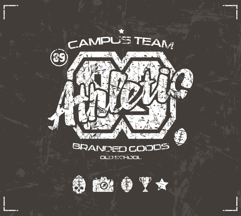 矢量大学橄榄球队徽章