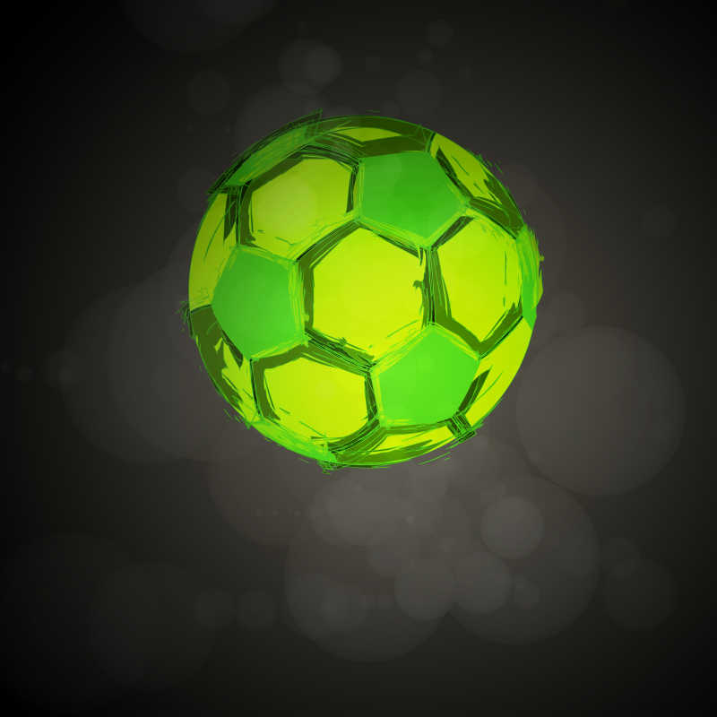矢量的绿色足球背景